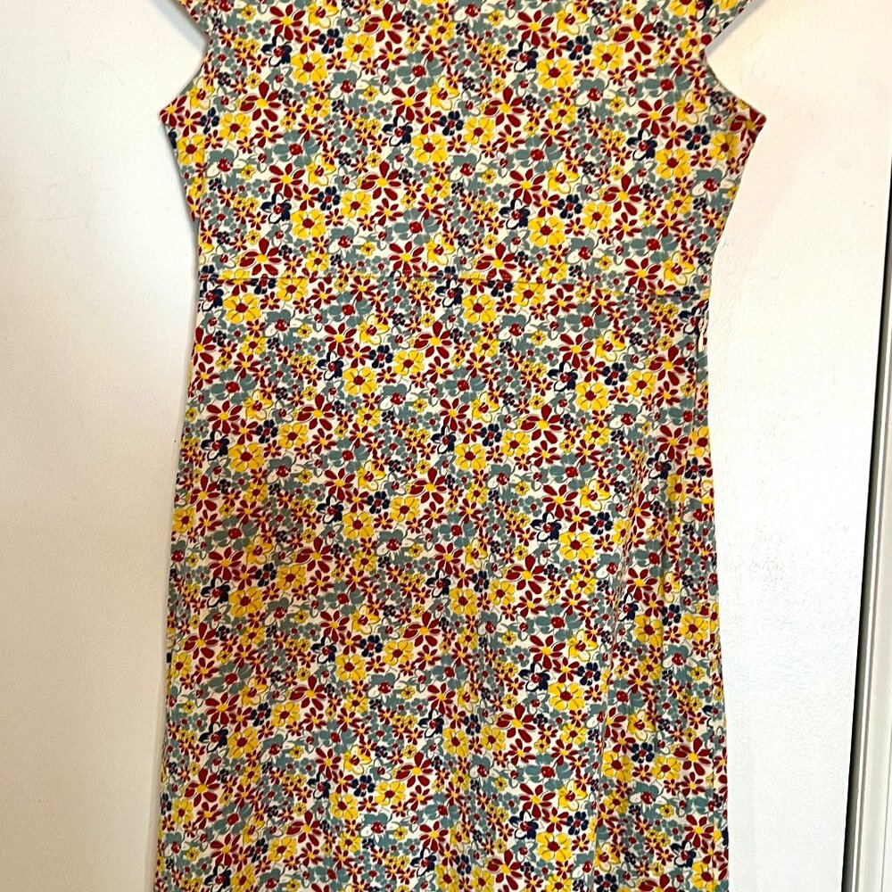 Toad&Co Rosemarie floral Cap Sleeve Dress (L)
